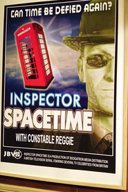 "Inspector Spacetime" (1962–present)Another "Inspector Spacetime" poster seen prominently in several episodes. It appears to feature a different "Inspector" then the one portrayed by Travis Richey.