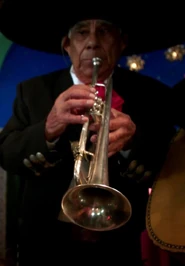 Señor Kevin's TrumpeteerPlays the trumpet for the Mariachi band.