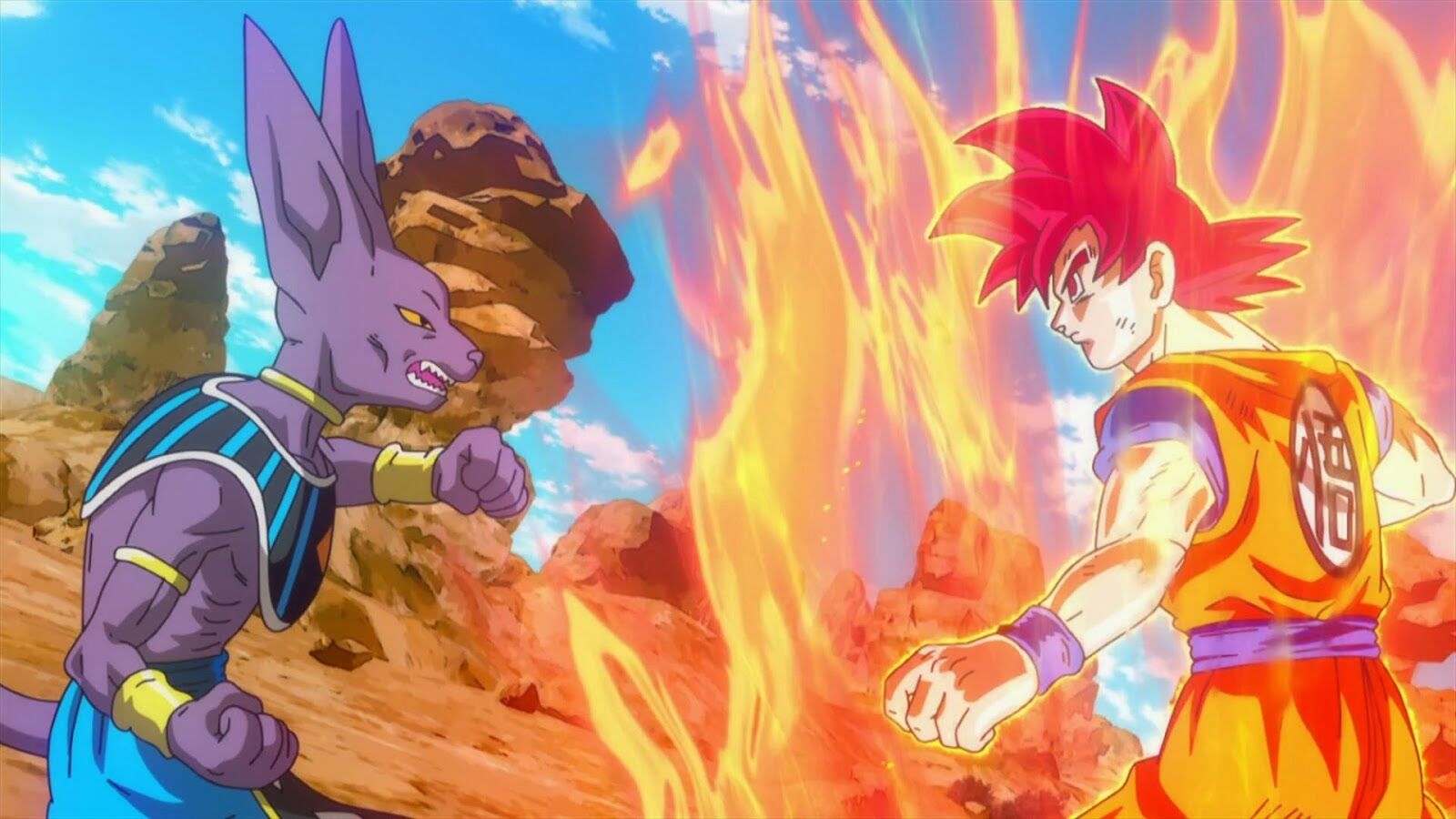 Deus Super Saiyajin Goku em Dragon Ball Z Battle of Gods - SUPER Casa do  Kame