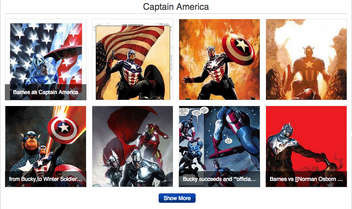 Nova galeria de imagem do Capitão América.