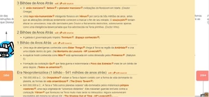 A organização mais detalhada.