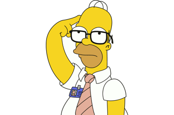 Home-Simpson-Thinking-Vector-Image