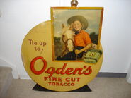 early advertising standee found in Canada