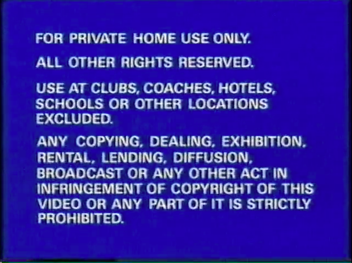 Lumiere Home Video (UK) Warning Screen, Company Bumpers Wiki