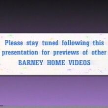 Barney Home Video Stay Tuned Bumpers Company Bumpers Wiki Fandom