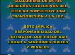 Disney Warning Screen From Mexico 1998 D