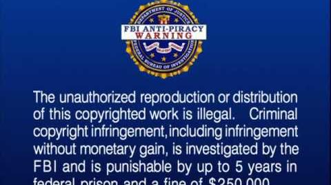 FBI Warning Screen (Warner Home Video version 4-3)