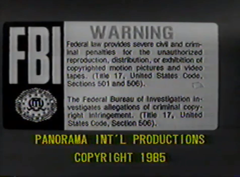 Panorama International Productions Warning Screens Company Bumpers