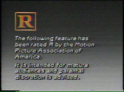 HBO the following movie is Rated R (1989) 