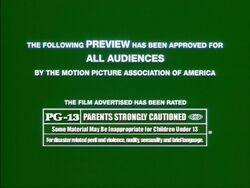 Motion Picture Association of America - PG-13 Rating