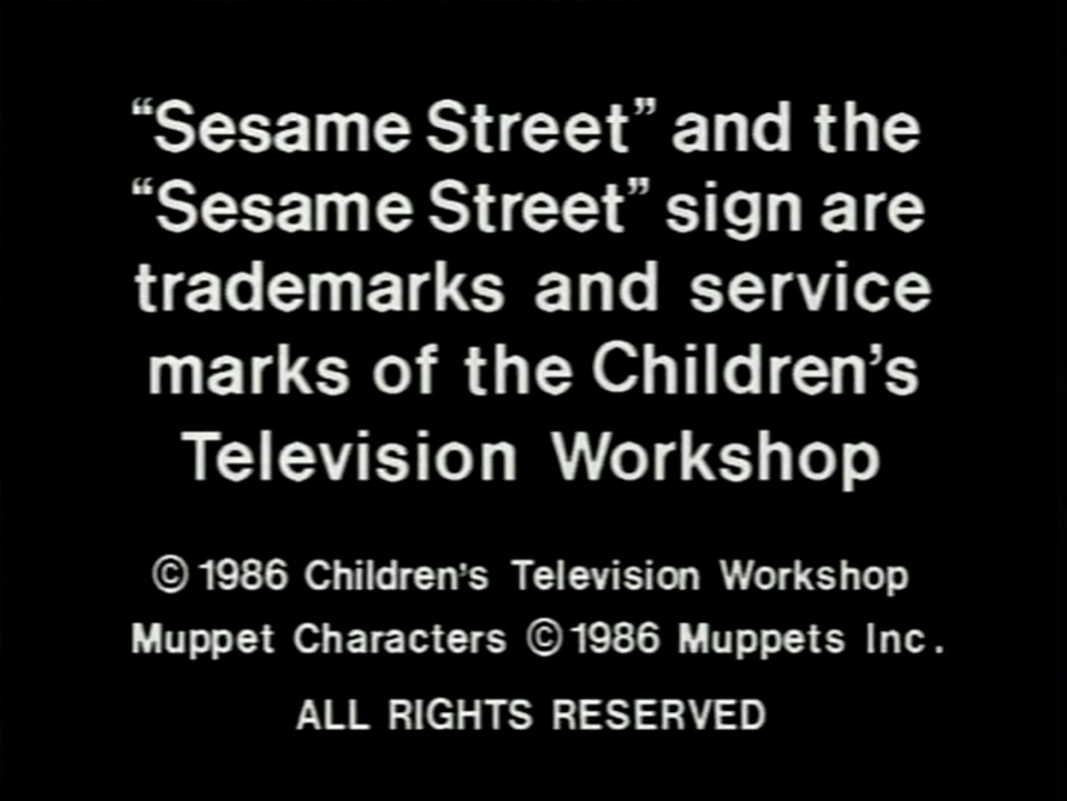 Sesame Street Copyright Bumpers (Home Media) | Company Bumpers Wiki