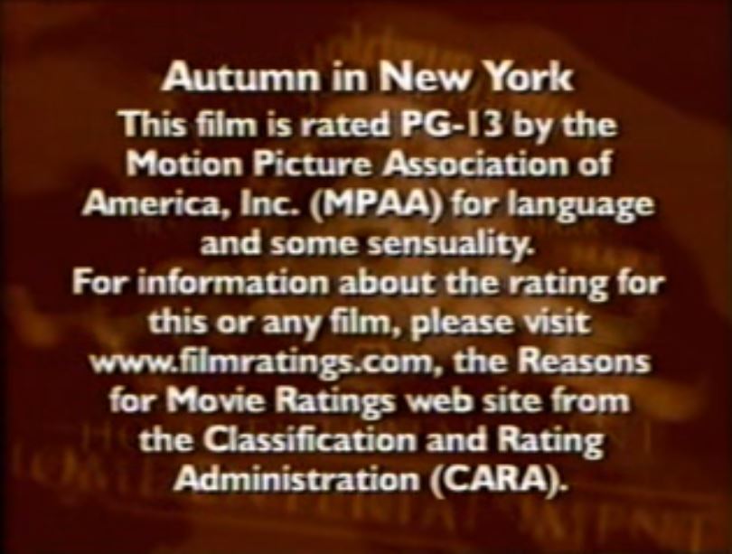 Motion Picture Association of America - PG-13 Rating