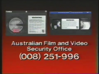 CBS-FOX Video Australian Piracy Warning (1988) AFaVSO information