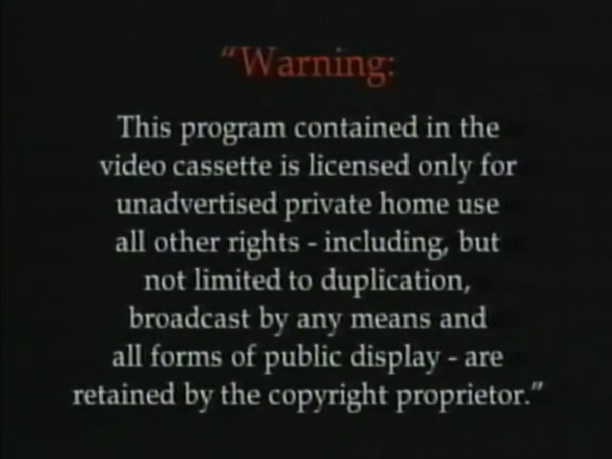 Ambrose Video Publishing Warning Screens | Company Bumpers Wiki | Fandom