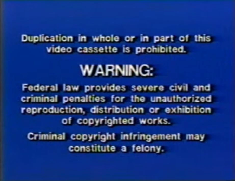 Teacher's Video Exchange Warning Screen | Company Bumpers