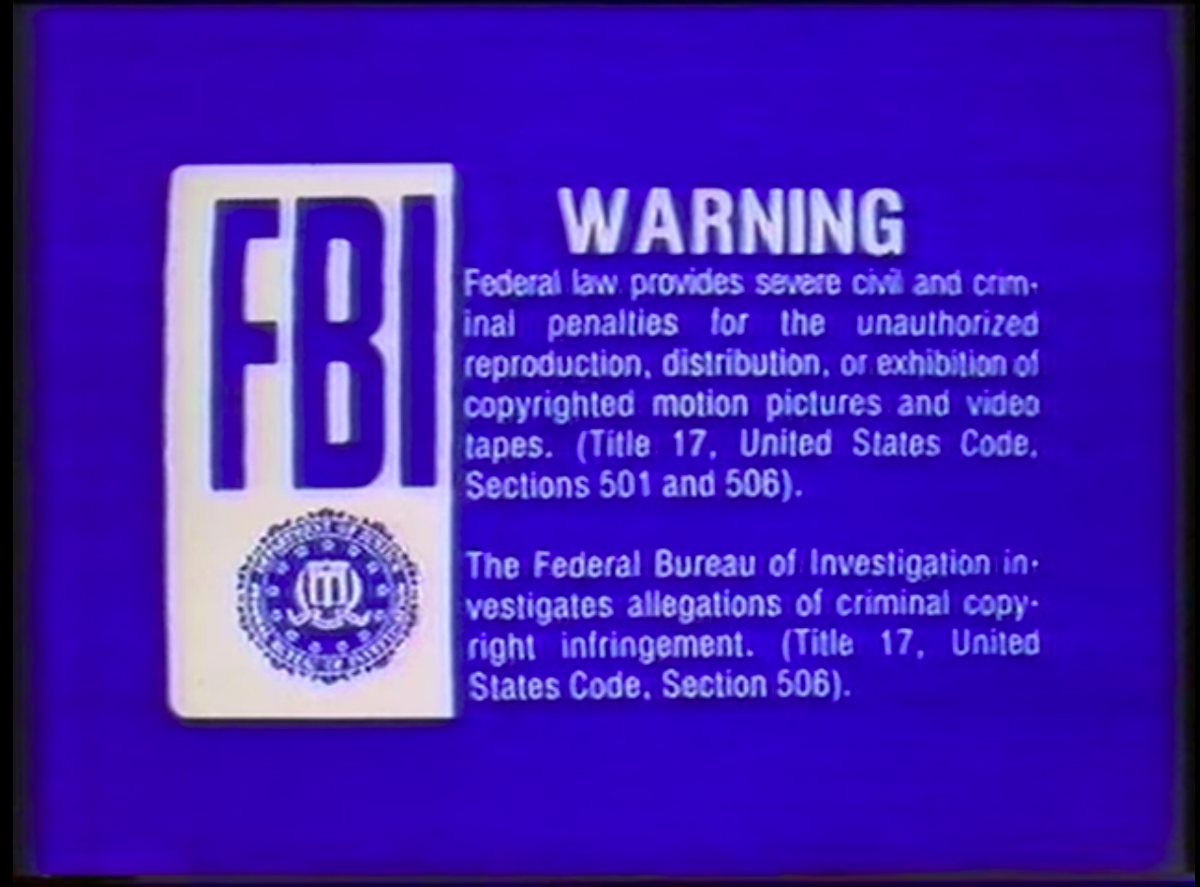 fbi warning 20th century fox