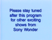 Sony Wonder Please Stay Tuned Bumper 2000-2001