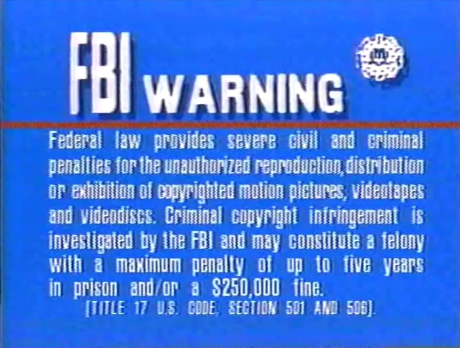 Fbi Warning Screen 20th Century Fox