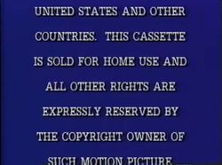 Academy Entertainment Warning Screen, Company Bumpers Wiki