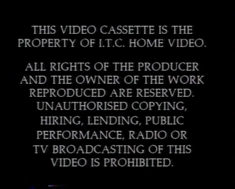 itc home video warning screen company bumpers wiki fandom itc home video warning screen company
