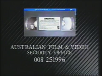 CBS-FOX Video Australian Piracy Warning (1991) AFaVSO information