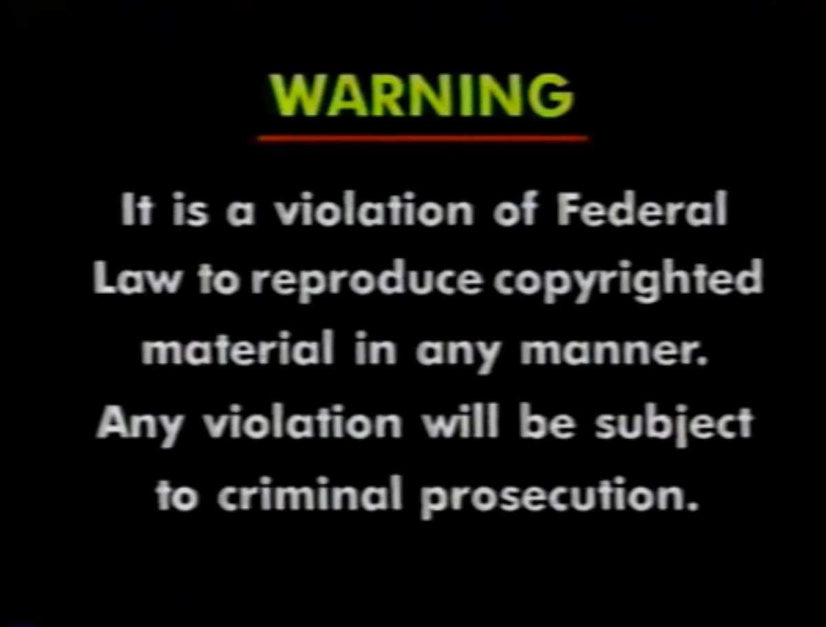 Inc. Warning Screen Company Bumpers Wiki Fandom