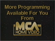 More Programming Available for You From MCA Home Video