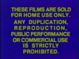 Sony Pictures Home Entertainment Warning Screens/United States & Canada