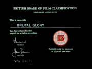 BBFC 15 Card (Brutal Glory)