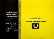 BBFC U Star Wars