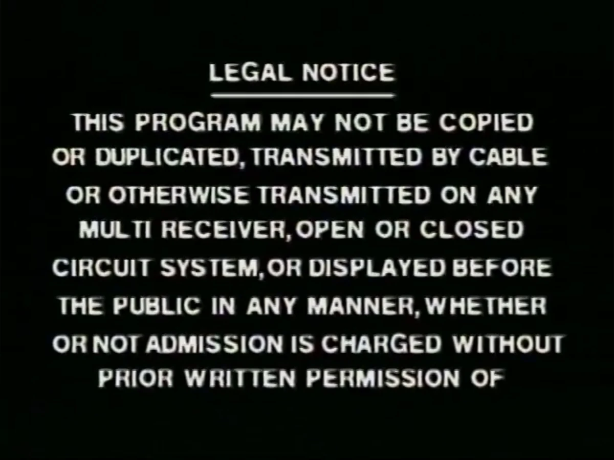 Films Incorporated Warning Screen Company Bumpers Wiki Fandom