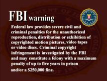 Platinum Disc Corporation FBI Warning