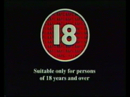 BBFC 18 Card (1991)