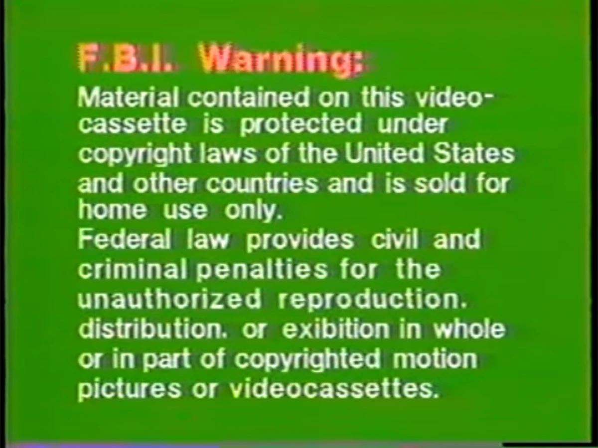 FBI Warning 3D Art, image size:1200x900