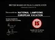 National Lampoon's European Vacation (1985), Video (With the punctuation error)