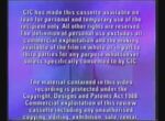 CIC Video Timecode Warning Scroll (S2)