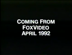 20th Century Fox (1988) Company Logo (VHS Capture) 