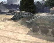 Un carro Hetzer mentre la mimetizzazione è attiva