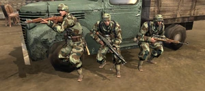 From left to right: Kar98k, MG42 LMG, G43