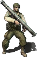 Ranger with M9 Bazooka, detailed view