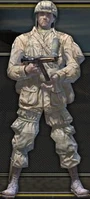 Paratrooper.jpg (13 KB) Artist's rendering of a Paratrooper. Note this Thompson SMG is not actually available to Airborne Squads.