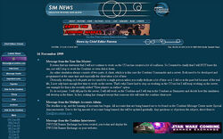 Old sim news page screenshot