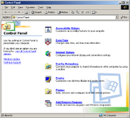 the special list view in Control Panel in Windows ME