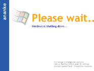 Whistler's shut down splash screen