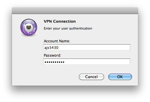 Username password authentication