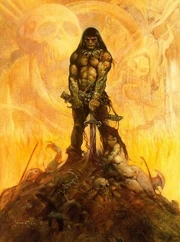 Cover art by  used for the Lancer, Sphere, Prestige and Ace editions of Conan the Adventure