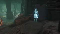 Stele on your right, immediately after entering The Dregs.