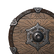 Icon ornamented wood shield