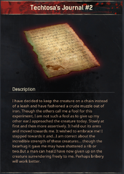 Techtosa's Journal #2