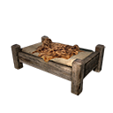 Icon wooden bed